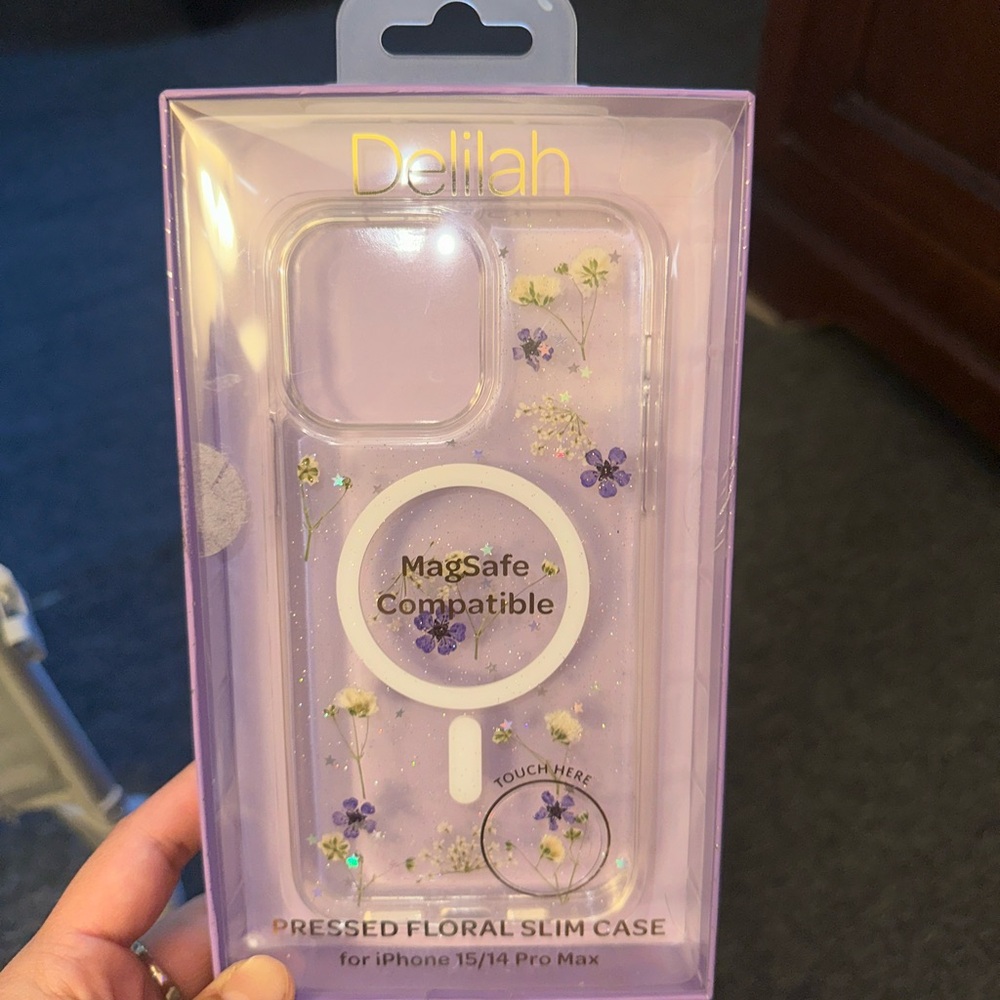 Delilah Purple Floral iPhone 15/14 Pro Max Case